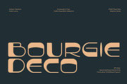 Bourgie Deco a ArtDeco Font, a Serif Font by Rasiorise Studio (Thumbnail 1 of 9)