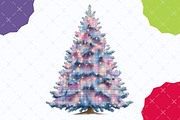 Christmas Pink Blue Plaid, an Illustration by designcity5 (Thumbnail 4 of 5)