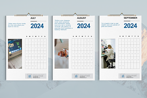 Medical Wall Calendar 2024 Template