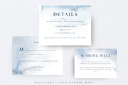 Watercolor Dusty Blue Wedding Suite, an Invitation Template by Kolorata Art (Thumbnail 4 of 5)