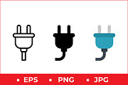 Electric Plug Vector Design, a Solid Icon by Artonix (Thumbnail 1 of 2)