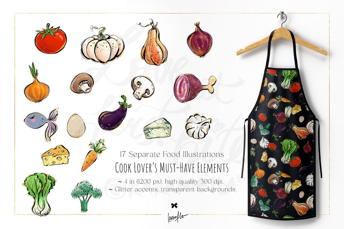 Cooking Chef's Kitchen Bundle PNG, a Food Illustration by KaramfilaS (Photo 4 of 7)