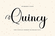 Quincy, a Handwritten Font by FreshTypeINK (Thumbnail 1 of 8)