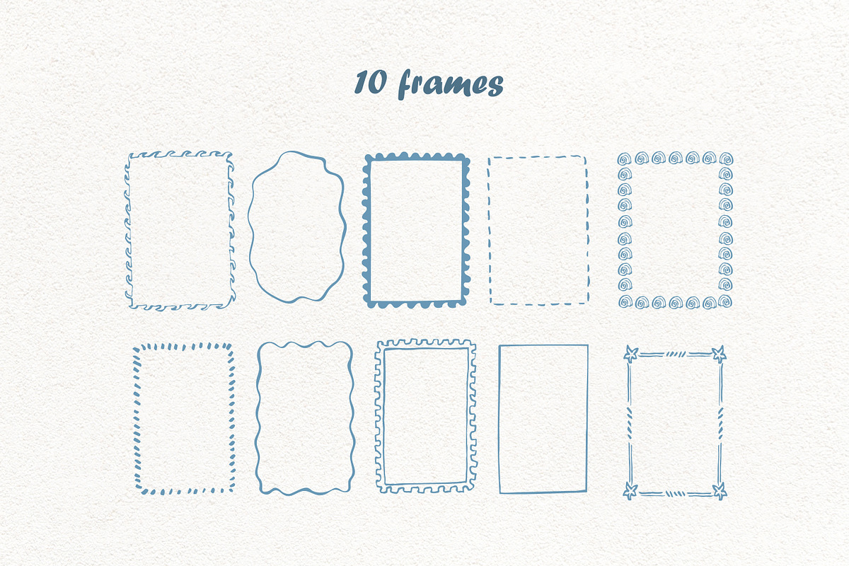 Hand drawn retro Beachy Vibes set, an Object Illustration by RaDavCrafts (Photo 7 of 12)