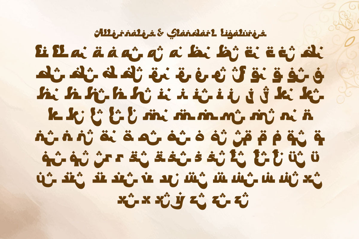 Yalla Arabic - Classic Arabic Font, a Handwritten Font by Afkari Studio (Photo 3 of 12)