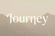 Journey – Aesthetic Serif Font, a Serif Font by Hamz Studio (Thumbnail 1 of 20)