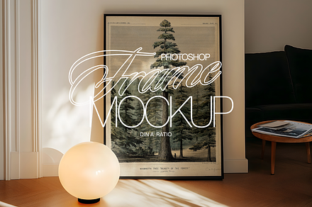 A1 Leaning Frame PSD Mockup