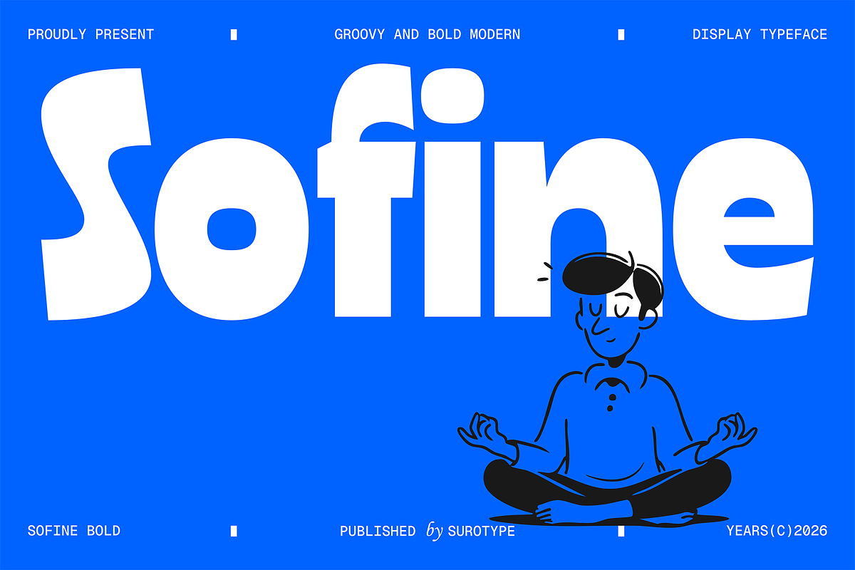 Sofine Bold, a Sans Serif Font by A.Budianto (Photo 1 of 8)