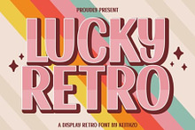Lucky Retro | Groovy Retro Font