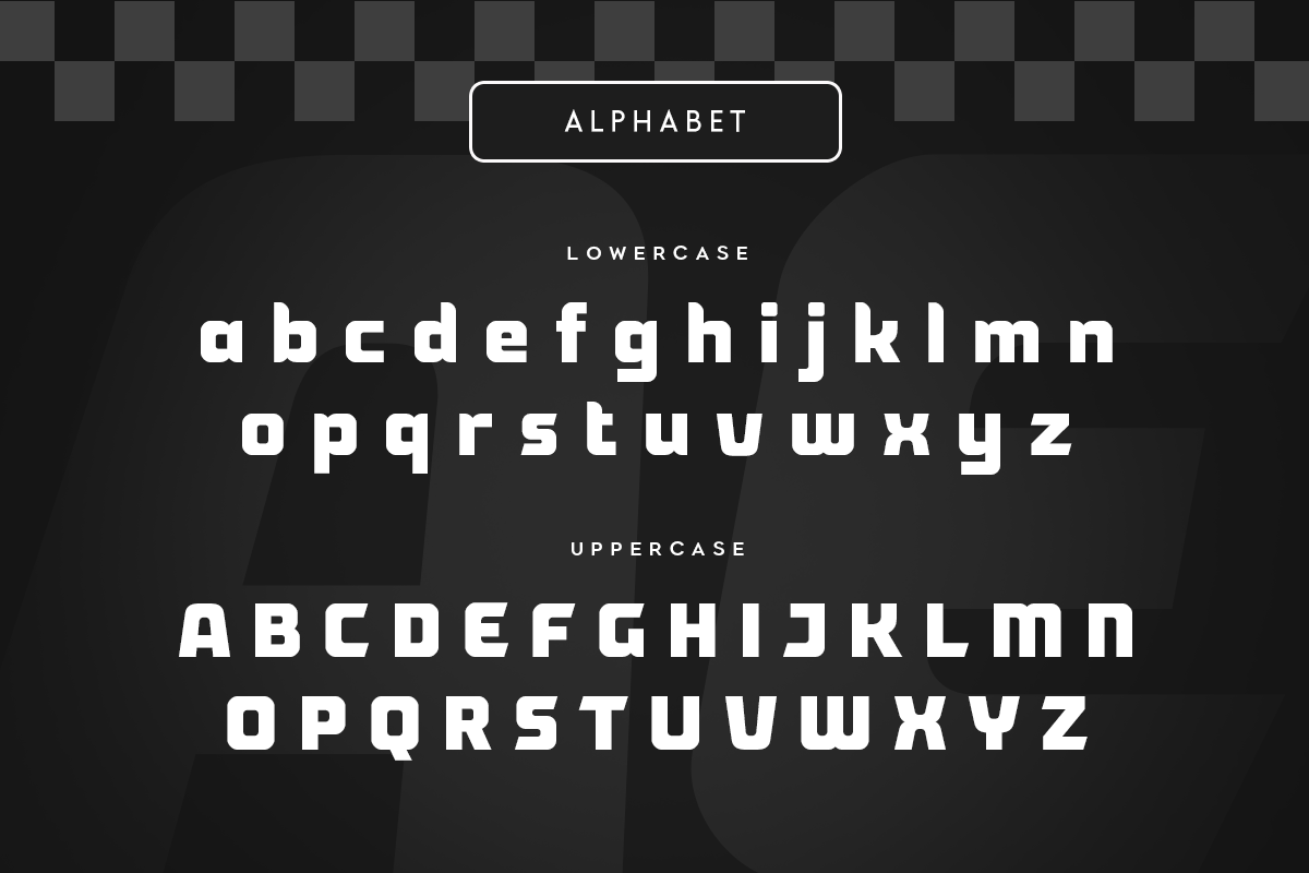 Garner - Racing Car Modern Font, a Sans Serif Font by Hamz Studio (Photo 5 of 8)