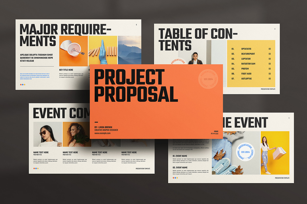 Project Proposal Presentation Design, a Presentation Template by MassiveCreator (Photo 1 of 4)