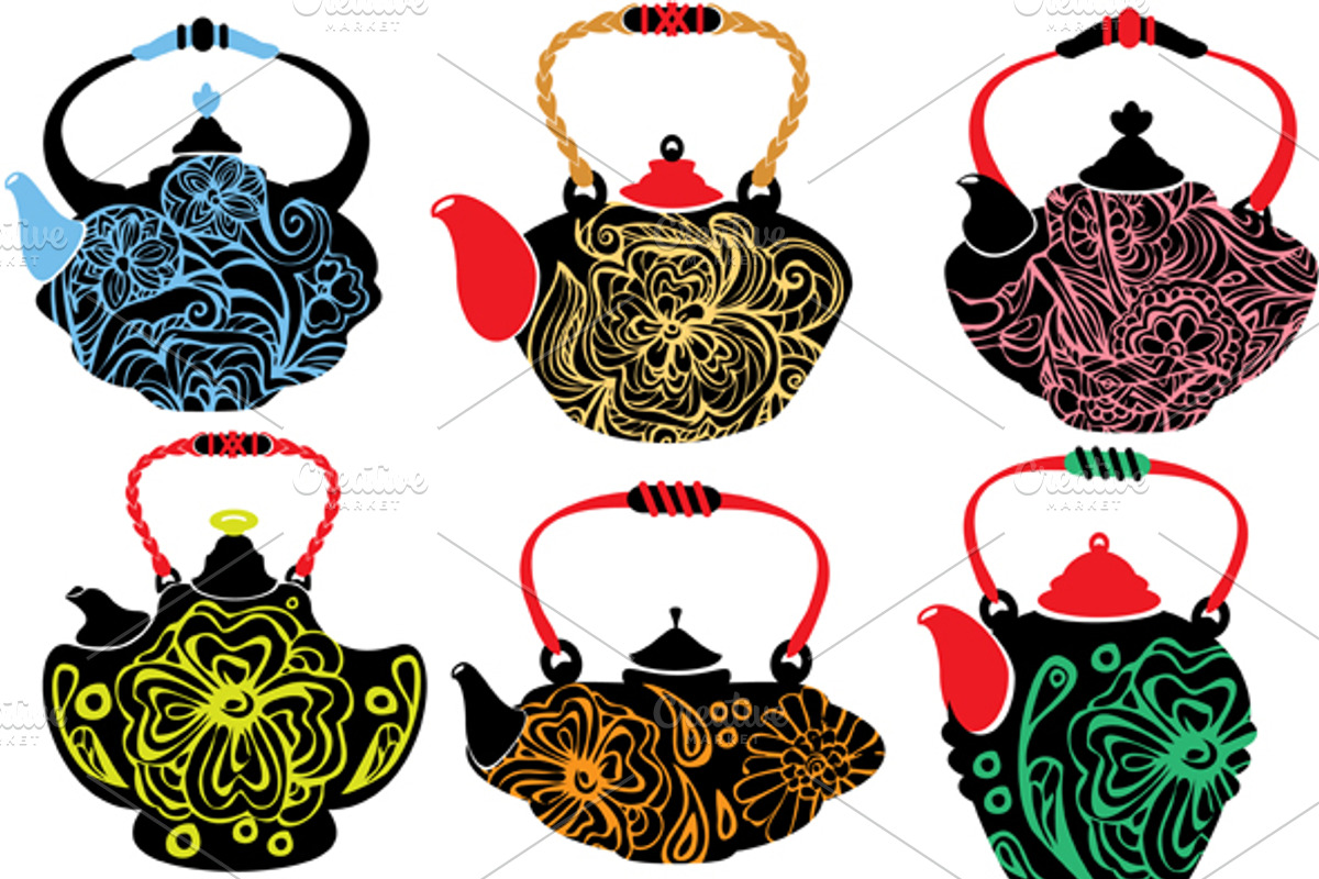 Retro design china tea pots preview 4