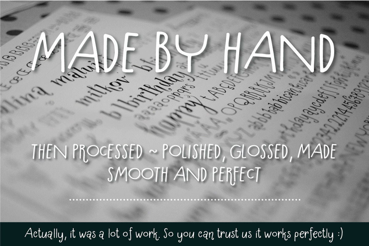 Hallo Hallo - HandDrawn Font Package preview 3
