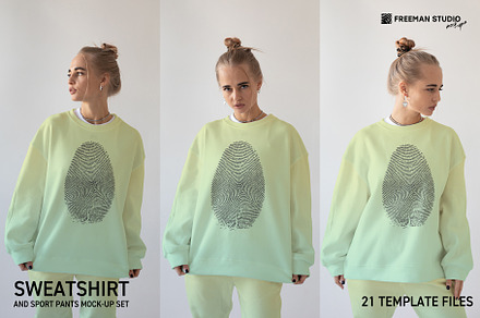 Sweatshirt and Sport Pants Mockup