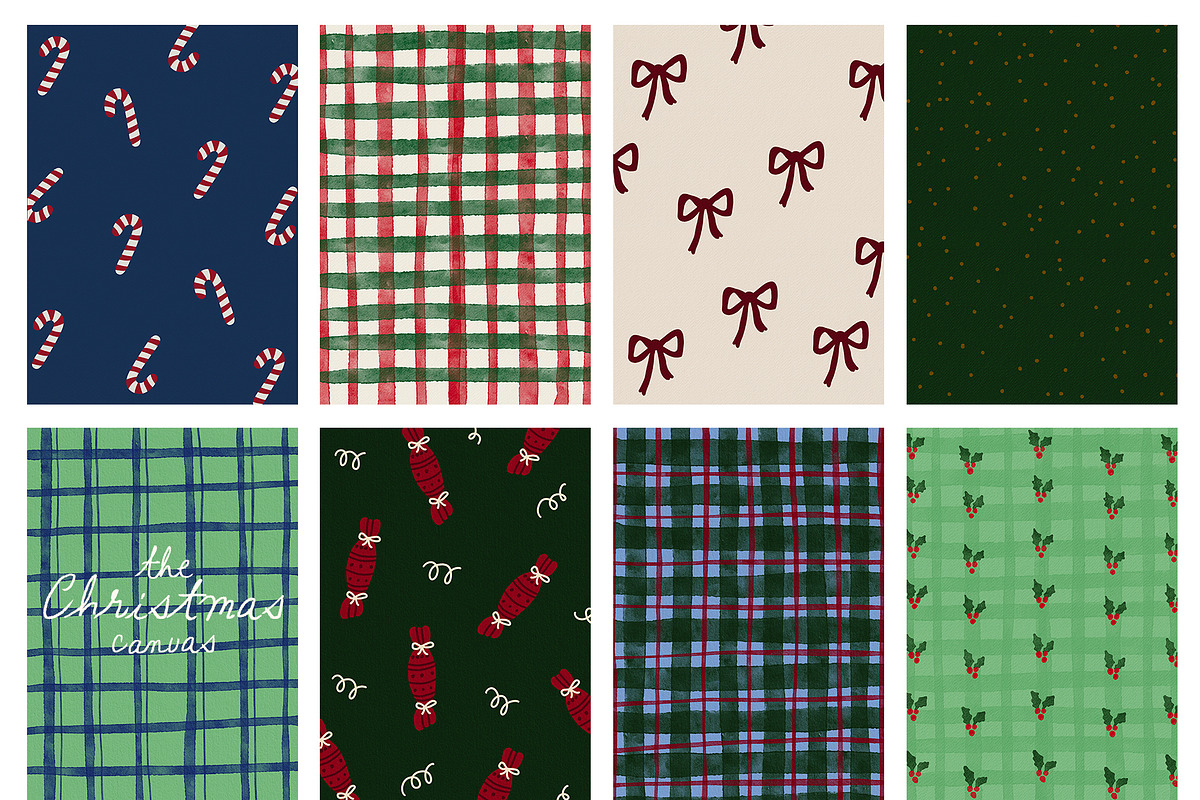 Hand-Painted Christmas Backgrounds, a Background Graphic by Madiwaso (Photo 12 of 15)