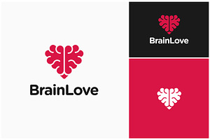 Brain Mind Love Heart Logo, a Branding & Logo Template by ika trisiana