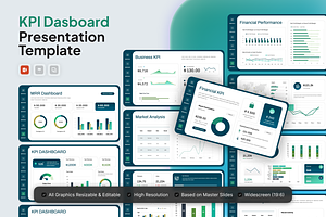 Financial KPI Dashboard PowerPoint