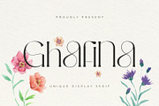 Ghafina Display Serif, a Serif Font by Violet Natural (Thumbnail 1 of 10)