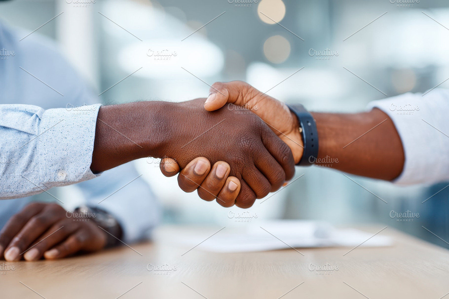 Business handshake symbolizing partnership and agreement, a Business Photo by AlyaAnd