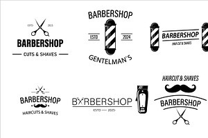 Vintage Logo Templates Barbershop