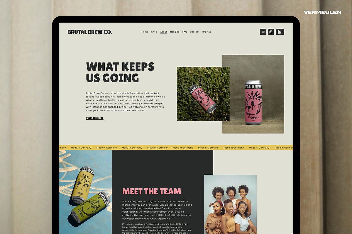 Squarespace Website Template | Bold, a Squarespace Template by Vermeulen Design Studio (Photo 3 of 7)