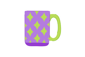 Coffee Cup Ceramic Cartoon Vector