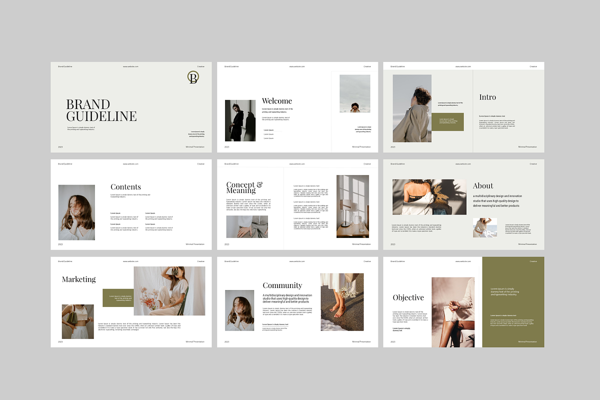 Brand Guideline Powerpoint Template, a Presentation Template by Spesifikstd