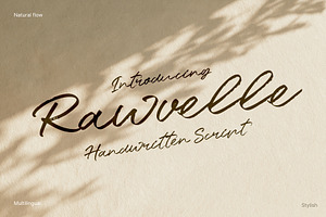 Rawwelle Handwritten Script