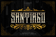 Santiago, a Blackletter Font by Muntab_Art (Thumbnail 1 of 6)