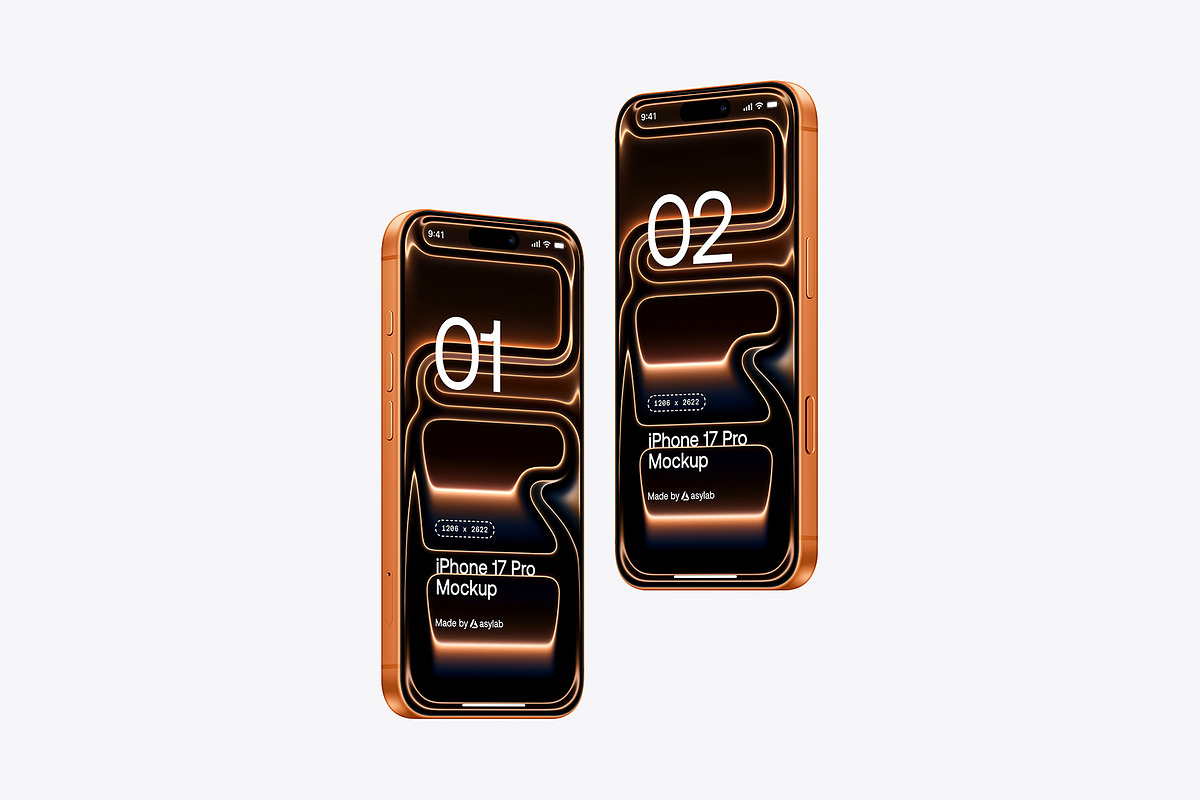 iPhone 17 Pro - 24 Mockups Scenes, an iPhone Mockup by Asylab (Photo 56 of 61)