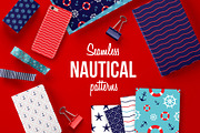 Seamless Nautical Pattern, a Pattern Graphic by The Odd Seed (Thumbnail 1 of 9)