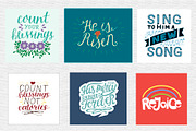 BUNDLE 74 BIBLE QUOTES, an Illustration by Ola-la-la (Thumbnail 10 of 15)