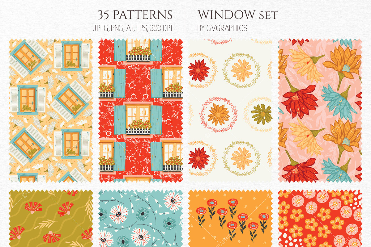 WINDOW | Patterns and Illustrations, a Pattern Graphic by GVGraphics (Photo 9 of 18)
