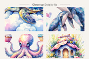 Whimsical Ocean Nursery Sublimation, an Illustration by Artnoy (Thumbnail 4 of 8)