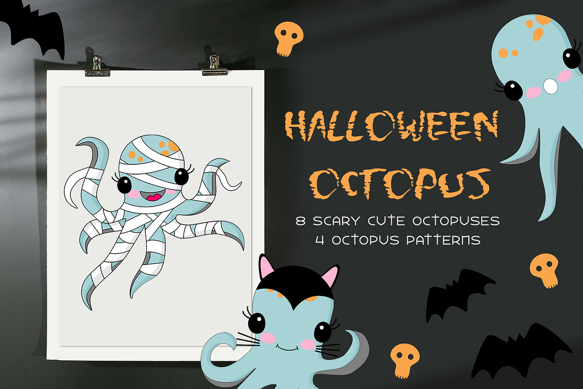 Halloween octopus, an Illustration by Nejumi (Photo 1 of 5)