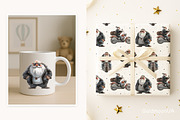 Biker vibes Patterns & Clipart, a Person Illustration by GoldmoonUA (Thumbnail 4 of 5)