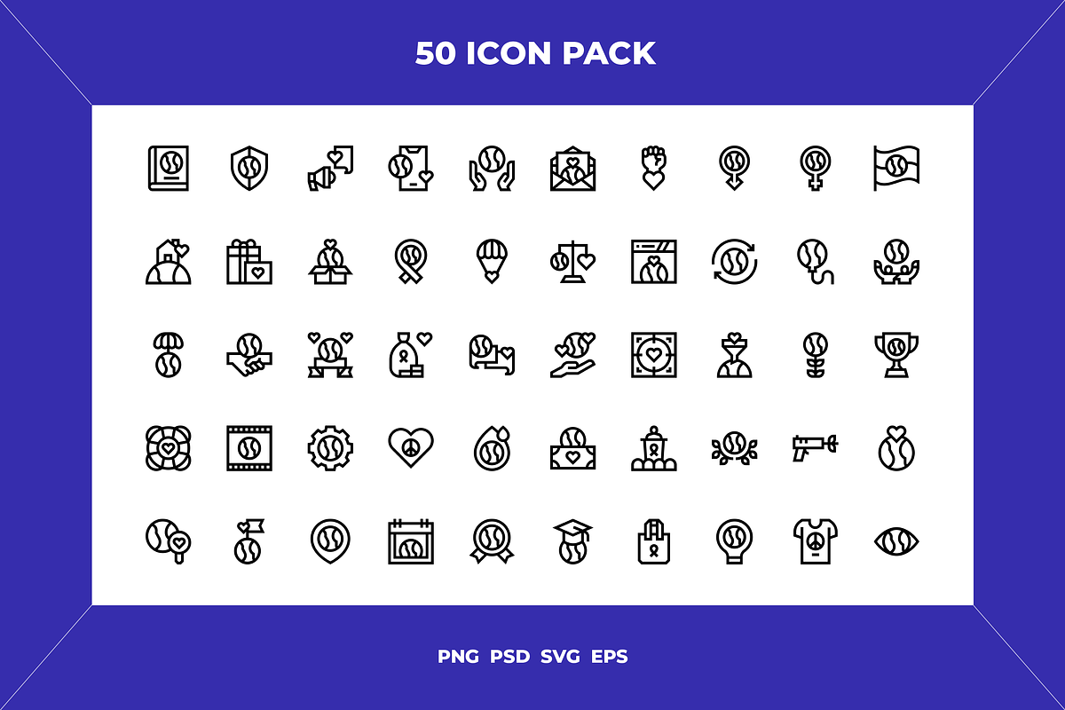 World love icons, an Outline Icon by Wencory (Photo 1 of 2)
