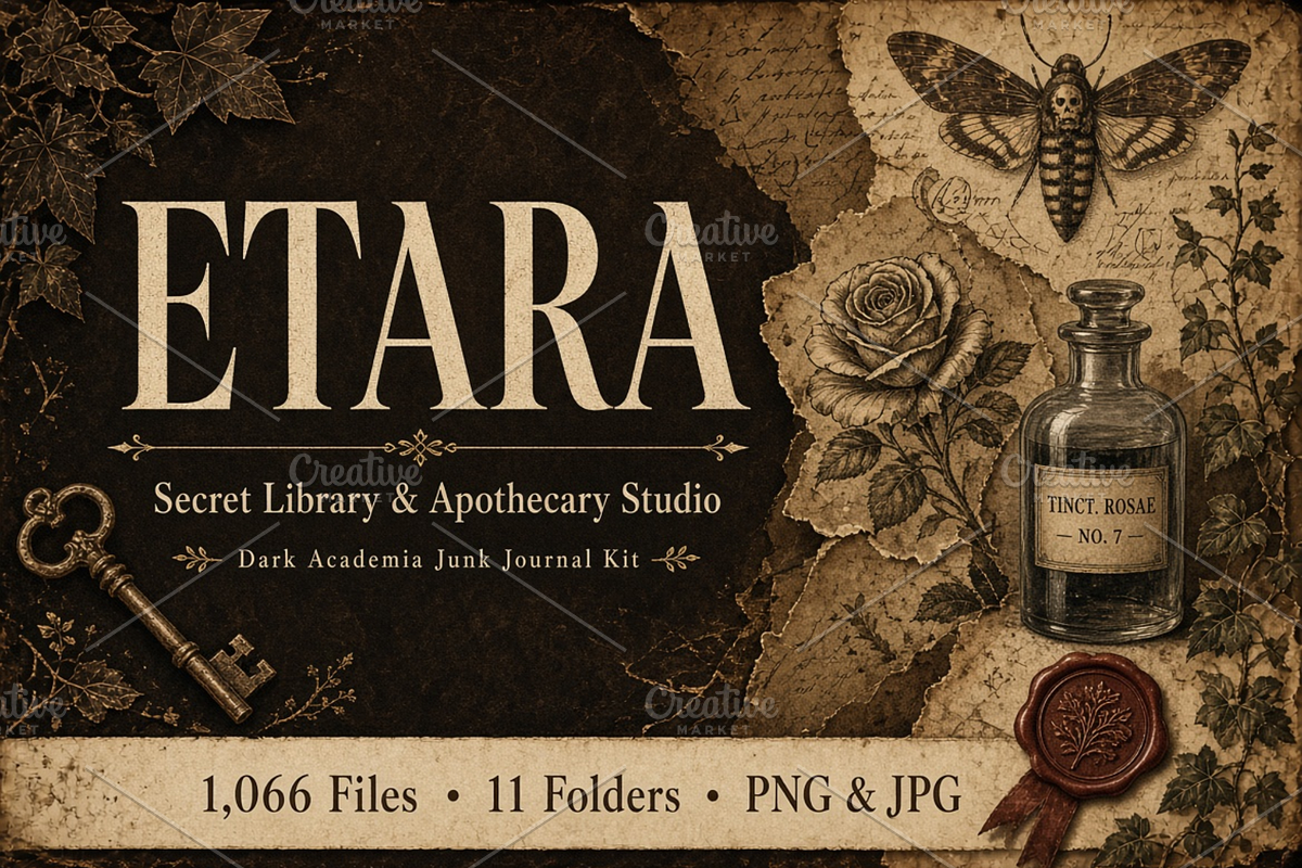 ETARA Secret Library Journal Kit, an Object Graphic by ETARA by Mea Hau (Photo 1 of 83)