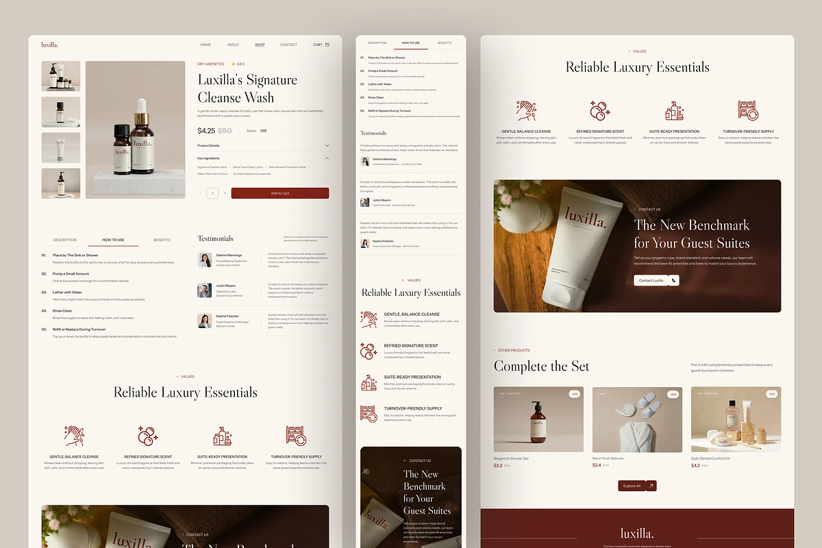 Hospitality E-Commerce Website UI, a Websites & App Template by peterdraw (Photo 5 of 7)
