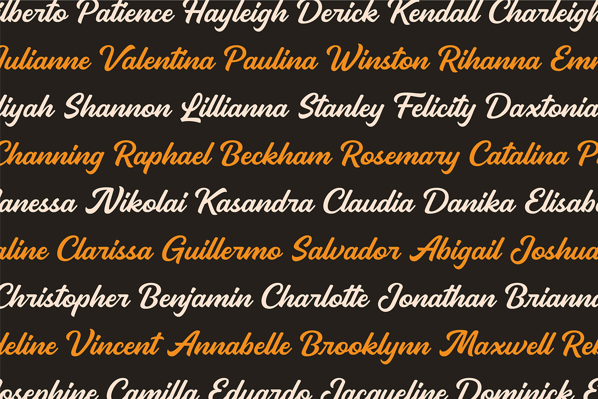 Pierce Jameson - Font Family, a Sans Serif Font by Grezline Studio (Photo 5 of 13)