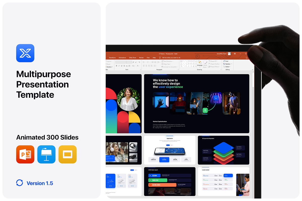 X - Multipurpose Presentation, a Presentation Template by TemplateZuu (Photo 1 of 50)
