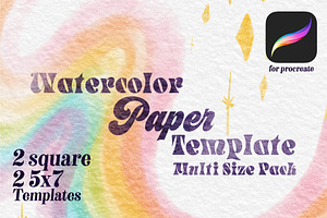 Watercolor Paper Texture Templates