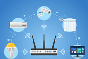 Smart Home and Internet of Things, a Technology Illustration by TAlex (Thumbnail 4 of 6)