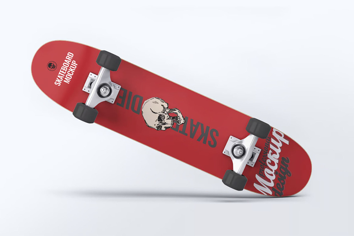 Skateboard Mock-Up, a Product Mockup by Se٧enStudio (Photo 4 of 8)