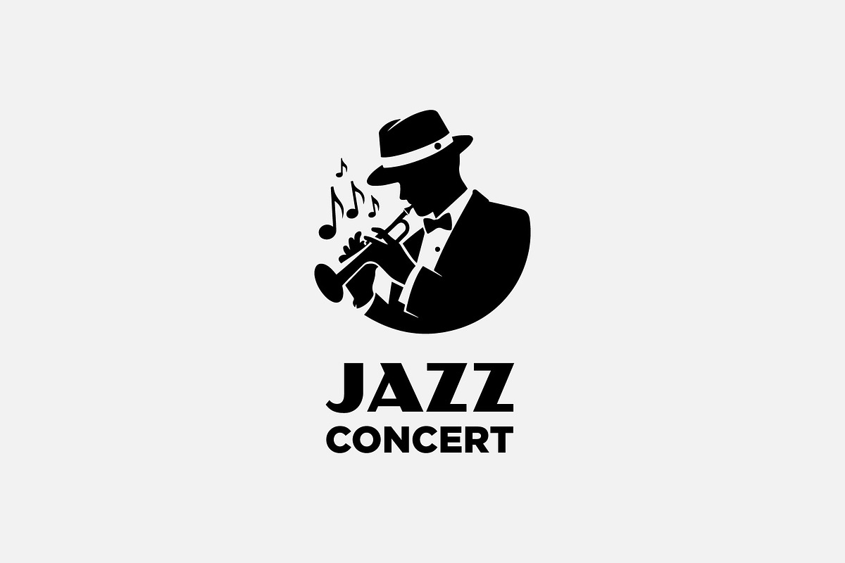 Jazz Music With Note Logo, a Branding & Logo Template by funpixel