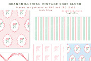 Vintage Grandmillenial Rose Blush, a Seasonal Illustration by Essem Creatives (Thumbnail 3 of 9)