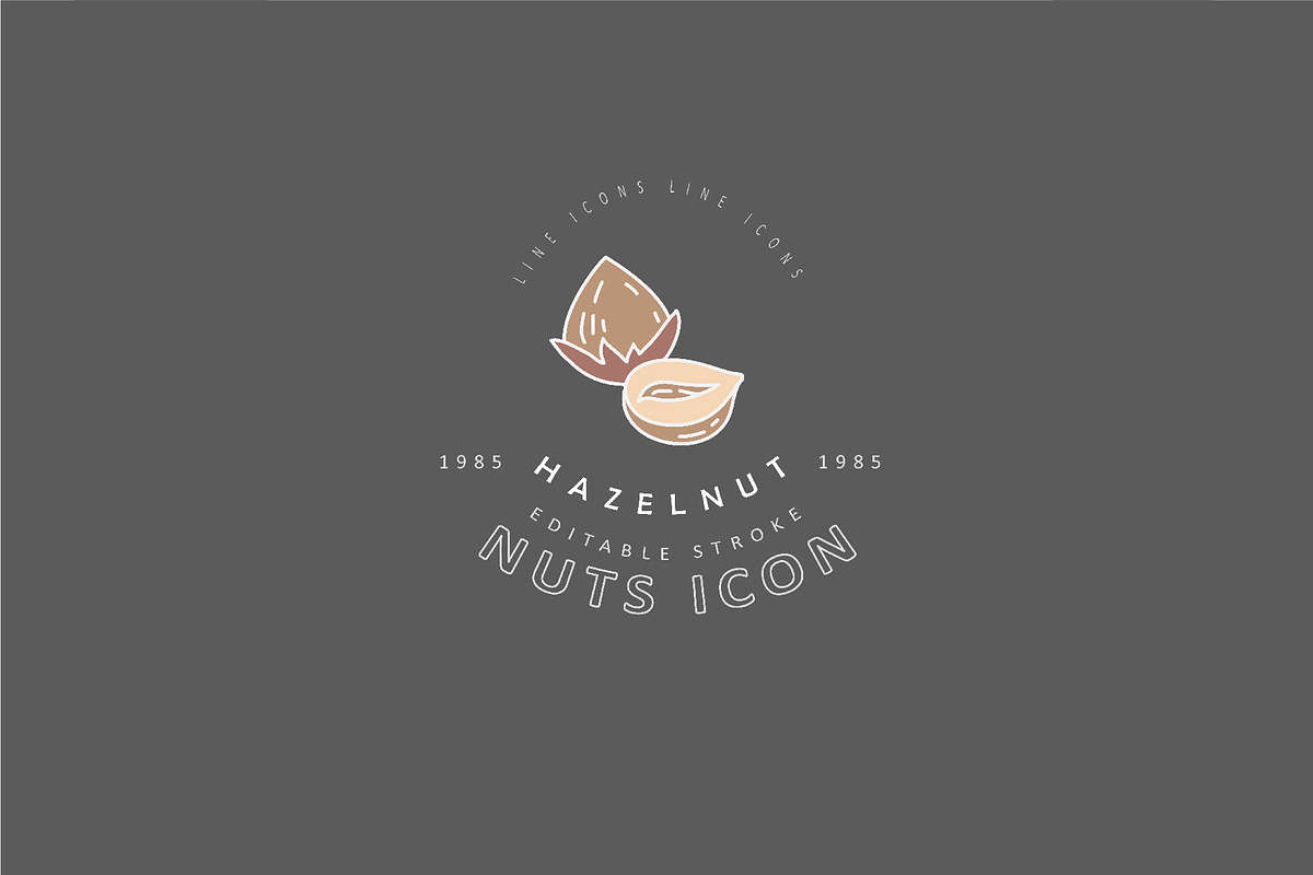 Nuts & seeds icons & logos, an Icon by Merfin (Photo 6 of 9)