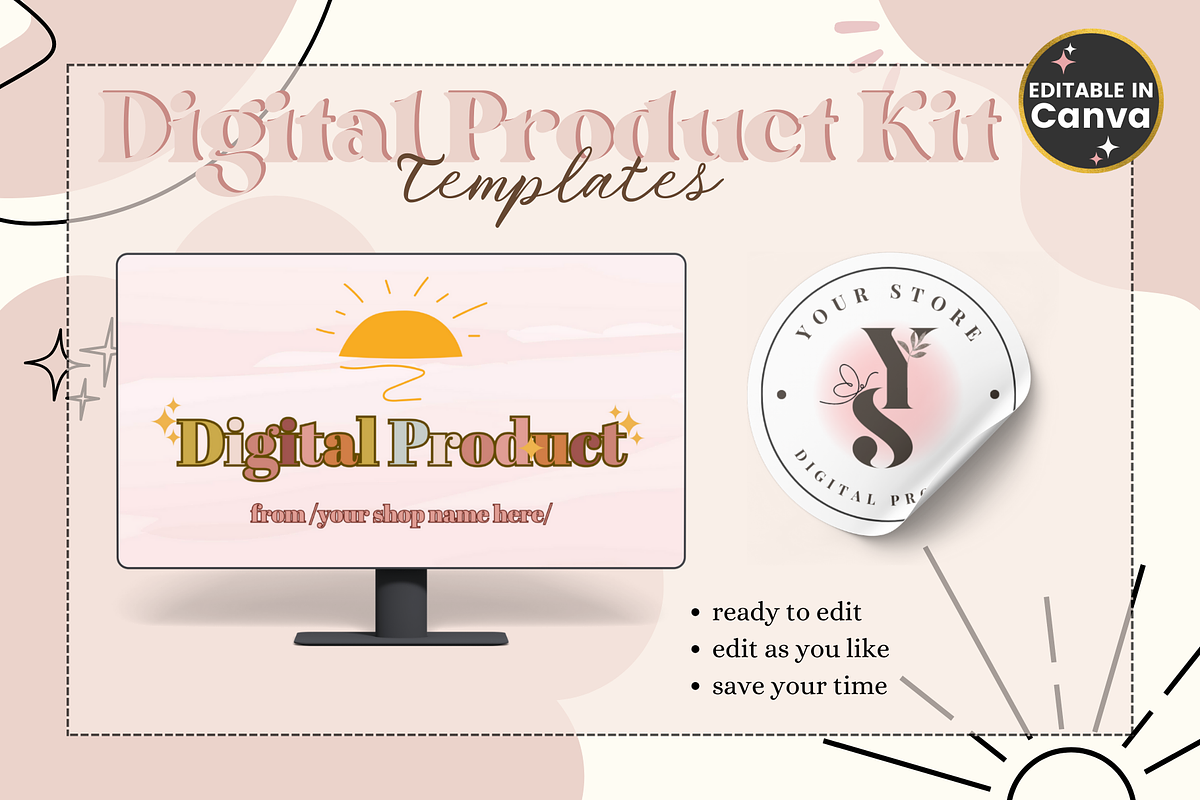 Digital Product Kit Templates, a Templates & Theme by bellaROSEworkshop (Photo 5 of 10)