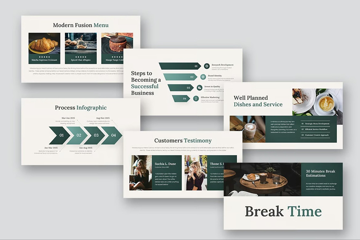 Coffee & Bakery Keynote Templates, a Presentation Template by Fit-tee (Photo 10 of 10)