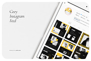 GREY Instagram Feed, a Social Media Template by Aprilea (Thumbnail 6 of 7)